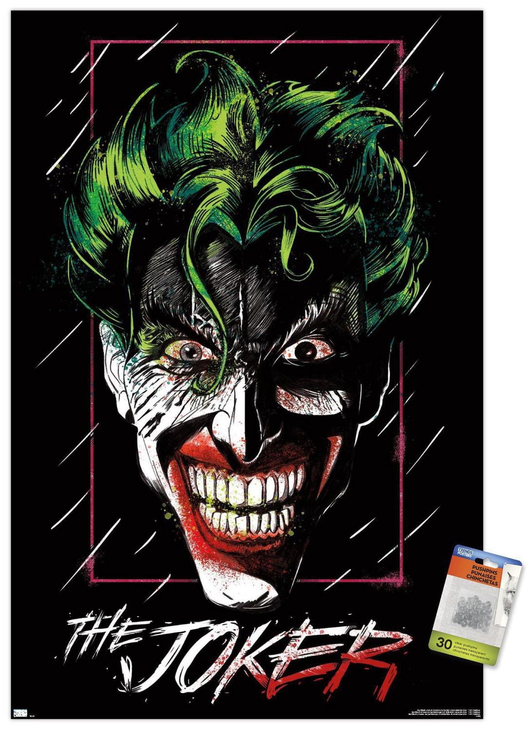 DC Comics - The Joker - Up Close Wall Poster