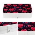 thumbnail image 4 of Valentine's Day Jewelry Organizer Travel Organizer Display Case - PU Leather with Removable Compartment, Portable, 4 of 6