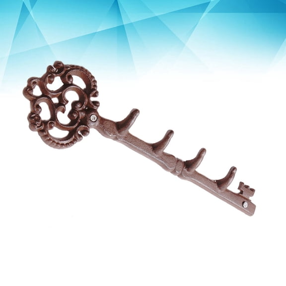 ROMANSENTIAL Key Hook Metal Sign Key Hook Iron 1Set Bathroom