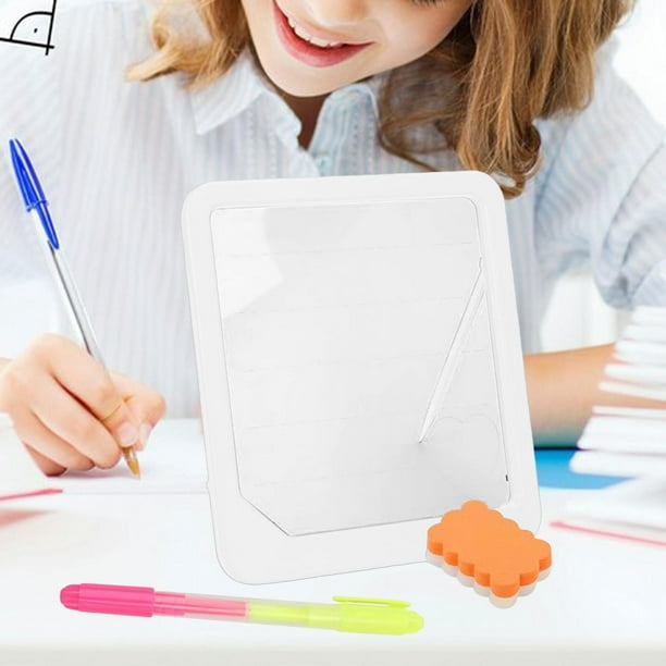 Tablero de escritura Juguete educativo de matemáticas tempranas Tablero de dibujo iluminado para estudiantes blanco perfke tablero de escritura