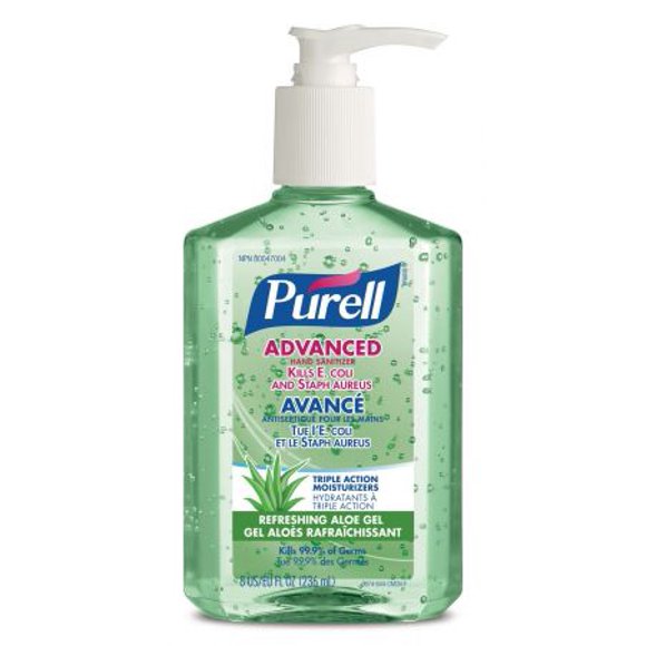 PURELL® Advanced Hand Rub Sanitizer,8OZ with Aloe. (967412CAN)