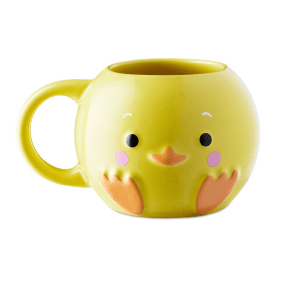 Hallmark Easter Yellow Chick Sculpted 13oz Coffee Mug New