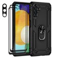 thumbnail image 1 of Aggxpf for Samsung Galaxy A54 5G Phone Case with Screen Protector & Camera Lens Protector, Rugged Phone Cover with Metal Ring Stand, Black, 1 of 6