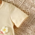 thumbnail image 4 of Vedolay Girls Short Sleeve T-Shirts Casual Cotton Crew Neck Tops,Beige 4-5 Years, 4 of 5