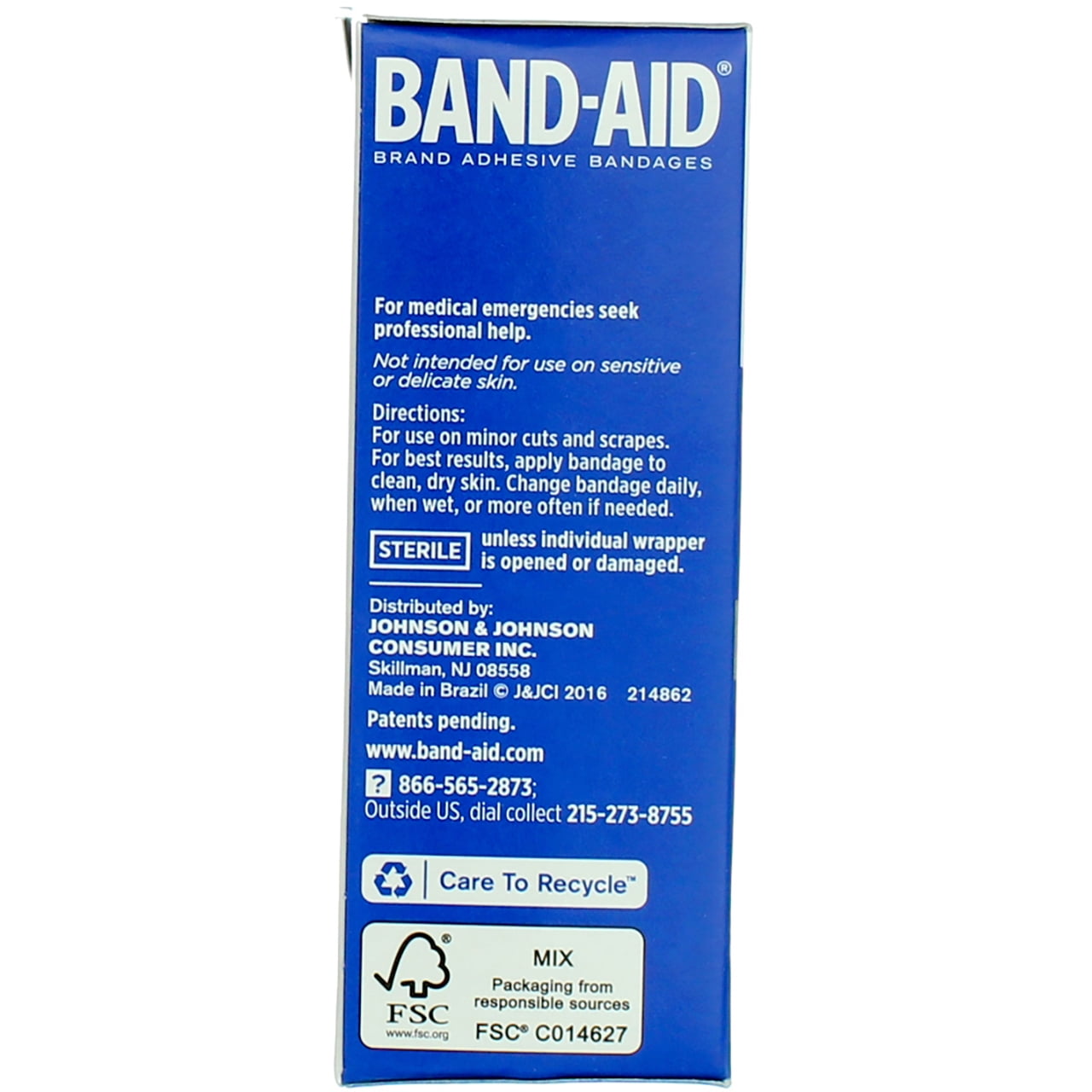 Band-Aid Brand Tough Strips Adhesive Bandage, All One Size, 20 ct (Pack of 4)