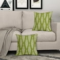 thumbnail image 3 of Lime Green Pillow Covers 18x18 Set of 2 Boho Pattern Cream Herringbone Geometric Print Bohemian Ethnic Print Decorative Throw Pillows Outdoor Pillowcase Farmhouse Cushion Case Couch Sofa Bed Decor, 3 of 5