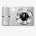 thumbnail image 2 of MAKATA Compact Digital Camera 50MP 16X Zoom HD 1080P - Point and Shoot Digital Camera 32GB Two Batteries - Kids Camera for Boys Girls Toddler Kids Students Beginners - Birthday  Holiday Gift (SILVER), 2 of 10