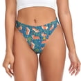 thumbnail image 1 of Fotbe Corgi with Flowers Tanga Sin Costuras para Mujer con Estampado – Panties Invisibles, Transpirables y Cómodos para Uso Diario-3X-Large, 1 of 6