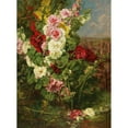 thumbnail image 2 of Georges Jeannin 19x24 Black Ornate Framed Double Matted Museum Art Print Titled: Stockrosen (1910), 2 of 5