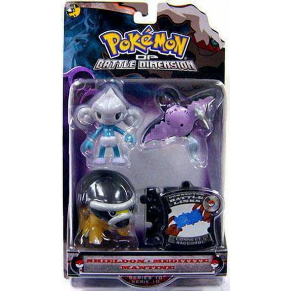 Pokemon Series 10 Shieldon, Meditite & Mantine Figure 3-Pack