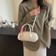 thumbnail image 4 of Bolso baguette mano nicho bolso plateado alta gama versátil nuevo bolso hombro bolso hombro PU verano para mujer 06010-PZ20240619013307 blanco, 4 of 9