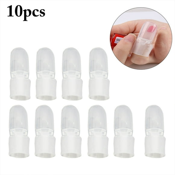 10PCS Manicure Protector Cover Finger Tip Protection Nail Art Tool