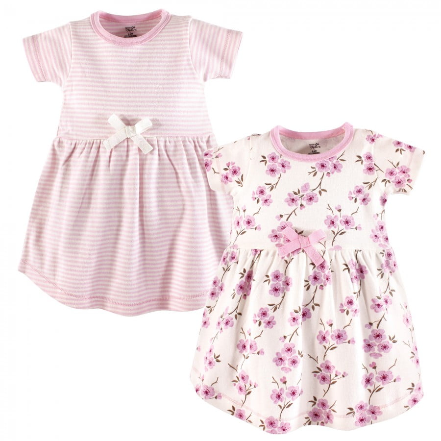 2-Pack Botanical Touched By Nature Girl Baby Organic Cotton Dress