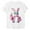 White, variant on VBTAPA Funny Bunny Print T Shirt for Women Cute Grapic Tee Shirts Happy Easter Short Sleeve Tops Prime Sales of The Day Black S