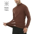 thumbnail image 4 of Men's Lightweight Pullover Sweatshirt Long Sleeve Casual Knit Top Soft Comfortable Streetwear & Lounge Wear Coffee L, 4 of 10