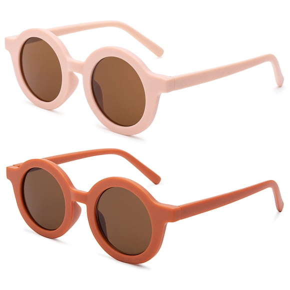 Gafas de sol COASION lindas redondas para niños con protección UV400, de 2 a 10 años