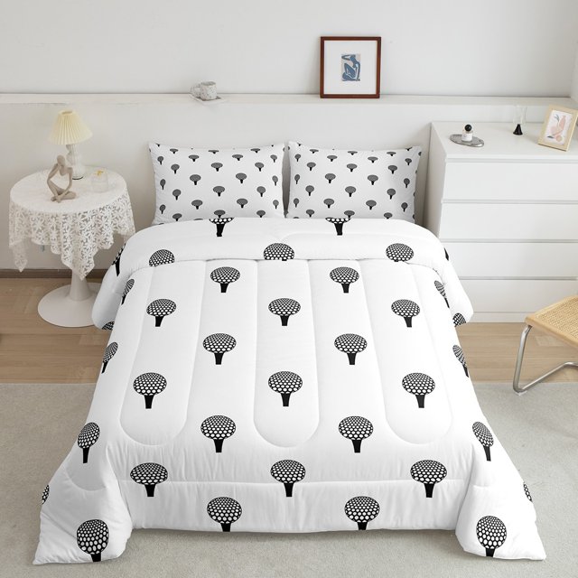 YST Boys Microphone Comforter Set For Adult Teens,Rock Music Theme Down Comforter,Cartoon Instruments Microphone Bedding Set,Hipster Music Quilt Cover,Twin Size Lightweight