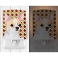 thumbnail image 2 of Caroline's Treasures SS4382CNL Chihuahua Fall Leaves Portrait Ceramic Night Light, 6x4x3", multicolor, 2 of 2