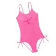 thumbnail image 4 of Swim Dress Pink Girls 1 Piece Swimsuits Sleeveless Rash Guard Vacation Summer Essentials 13-14 Years, 4 of 6
