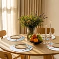 thumbnail image 3 of Round Placemats Watercolor Red Green Seagrass 15 inch Set of 2 Table Mats for Dining Table Coastal Shell Fish Heat Resistant Non-Slip Kitchen & Home Decorative Place Mat Set, 3 of 8