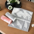 thumbnail image 3 of Unique Bargains Plant Pattern Soft Absorbent Cotton Hand Towels Grey 4 Pcs, 3 of 5