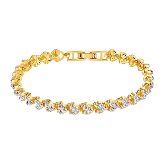 Tennis Bracelet for Women - Blue Cubic Zirconia Eternity Bracelet - Dainty Sapphire-Like Jewelry for Everyday Wear or Special Occasions