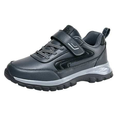 

Fsqjgq Boxes for Men Size 12 Fashion Autumn Men Sports Shoes Flat Non Slip Waterproof Lace Up Comfortable Solid Color Simple Style Mens 997H V1 Grey 40