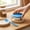 Blue, variant on Pet Food Can Lid, Silicone Pet Food Saver, Airtight Reusable Pet Food Protector, Food Grade Dog Cat Food Cover with Spoon, 3-in-1 Freshness Keeper, Green, Pink, Yellow, Blue, Red