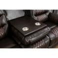 thumbnail image 5 of Ilyiano Two Tone Faux Leather Livingroom Reclining Sofa In Brown, 5 of 9