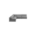 thumbnail image 6 of Meridian Furniture Beckham Grey Durable Linen Textured Fabric Modular Sectional, 6 of 8