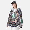 thumbnail image 3 of Balery Colorful With Blue Oriental Sudadera ligera de manga larga con capucha y protección solar UPF 50+ para hombre y mujer, ideal para pesca y running-Medium, 3 of 7