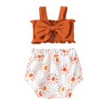 thumbnail image 1 of Conjunto de ni?a recién nacida Top corto sin mangas + Conjunto de pantalones cortos con estampado de dibujos animados Ropa de verano ShuxiuWang 8390605505027, 1 of 1