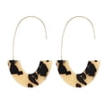 thumbnail image 1 of Pendientes Sonducket en forma de U estampado de leopardo colgante universal beige, 1 of 6