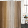 thumbnail image 3 of Brown Ombre Waterproof Fabric Shower Curtain, Vintage Country Wooden Waterproof Fabric Shower Curtain for Bathroom Curtains Bathtubs Hotel Washable Shower Curtains with 12 Hooks Extra Long 72x96, 3 of 8