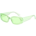 thumbnail image 1 of FEISEDY Creative Rectangle Sunglasses Women Fashion Thick Frame UV400 Protection B2462, 1 of 6
