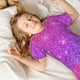 thumbnail image 5 of Balery Purple Glitter Conjunto de Pijama Infantil de Manga Corta con Estampado – Ropa de Dormir de Algodón Suave-X-Large, 5 of 6