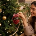 thumbnail image 4 of IPEWLEX Raccoon in Pinecone Christmas Ornament – Woodland Animal Hanging Tree Decor, 4 of 7