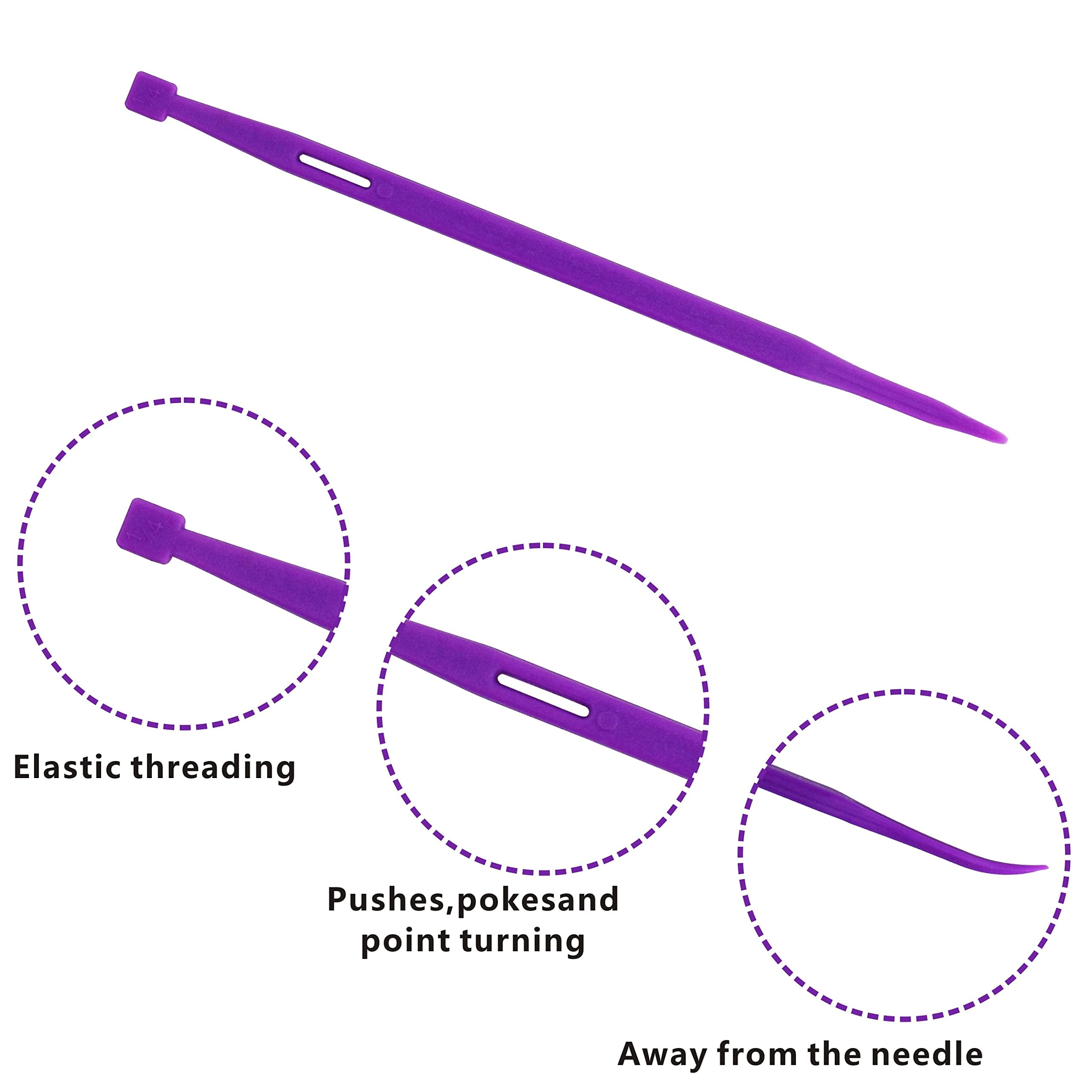 Precision Quilting Tools Purple Thang Set - Multifunctional Sewing Kit Accessory for Turning Things Inside Out