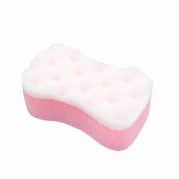 Un paquete de esponja de baño ondulada y espesa en forma de ocho, con abundante espuma, tamaño grande, adecuada for el baño del hogar y de los niños.