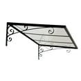 thumbnail image 2 of Palram - Canopia Venus 1350 4' x 3' Polycarbonate/Aluminum Awning - Gray/Clear, 2 of 7