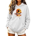 thumbnail image 2 of Ynynloco Halloween Slouchy Hoodies Sweatshirt for Women Casual Long Sleeve Pullover Tops with Pocket Ideal Thanksgiving Season Gift, 2 of 5