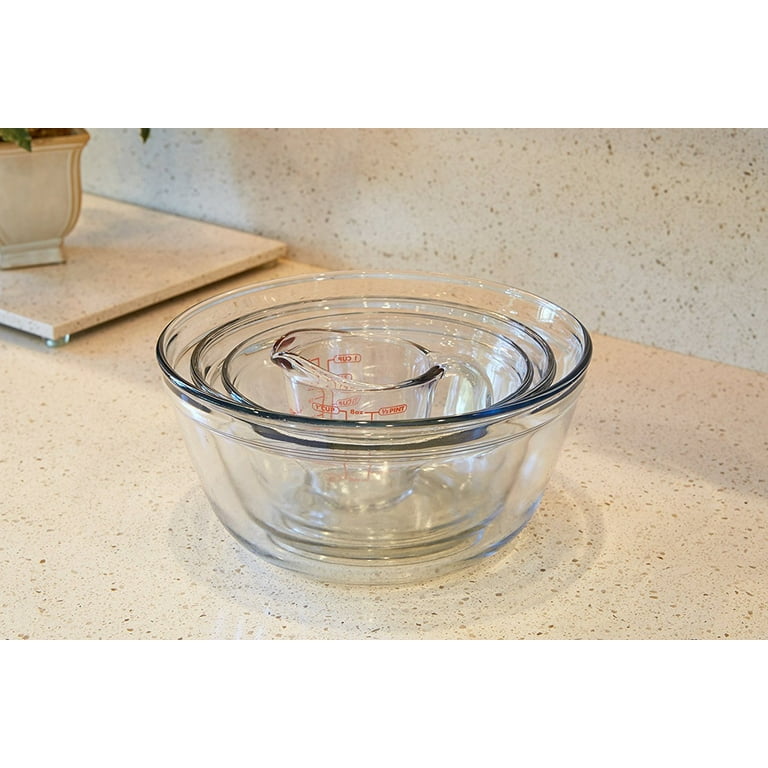 Anchor Hocking 2 Quart Glass Batter Bowl with Lid