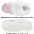 thumbnail image 6 of Women's Slipper Memory Foam Fluffy Soft Warm Slip On House Slippers,Anti-Skid Cozy Plush for Indoor Outdoor, 6 of 7