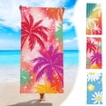 thumbnail image 1 of Toalla de playa de microfibra - Resistente a la arena y súper absorbente, toalla grande de secado rápido de 70x150cm (27,55x59,05in) para piscina, viajes, acampada y manta de picnic, 1 of 7