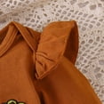 thumbnail image 6 of Whouriu Baby Halloween Outfit Set Cute Pumpkin Ruffle Romper Skirt Headband Leg Warmers Soft Party Wear 4Pcs Set, 6 of 8