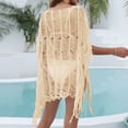 thumbnail image 5 of Huowey Women Swimwear Hot Summer Mesh Bathing Suit Cover Ups Beach Wear For Woman Bohemian Bathing Suit Honeymoon Cruise Trendy Wear, 5 of 6
