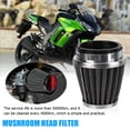 thumbnail image 3 of 35 mm 39 mm 48 mm 50 mm Limpiador de filtro de aire de motocicleta con abrazadera Filtro de cápsula cónica JShteea Accesorios para autos y motos, 3 of 4