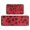Red, variant on Yellow and Black Of Leopard Print Kitchen Rugs Sets Of 2,Anti Fatigue Kitchen Mat Rugs Non Slip Washable,Decorative Kitchen Floor Mats for Kitchen,Sink,Laundry,17"X30" 17"X47"