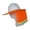 Fluorescent orange, variant on MOMOJIA Reflective Safety Hat Sunshade Sun Protection for Helmet For Men Women Kids