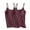 Purple, variant on 2Pc Camisole Tank Top for Women with Built In Bra Padded Spaghetti Strap Sleeveless Camisole with Chest Pad No Steel Rings Bottom Underwear Yoga Sports Tops Layering Tanks Undershirt